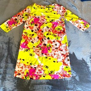 Daisy Fuentes size medium neon dress